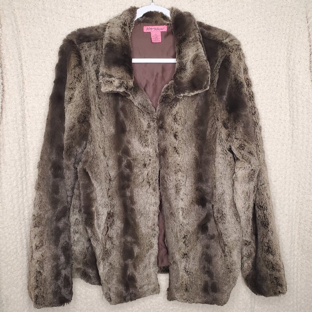 Betsey Johnson Faux fur jacket
